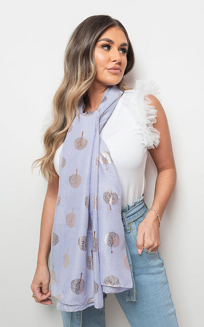 Sparkle Tree Print Wrap Scarf