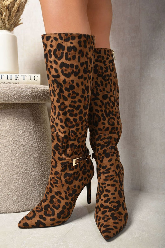 Side Zip Stiletto Boots