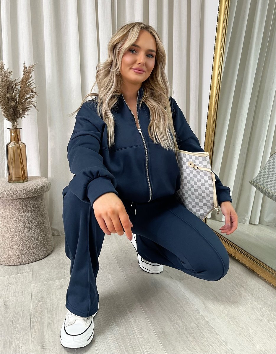 Zip Bomber Jacket and Trouser Co-ord Set