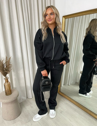 Zip Bomber Jacket and Trouser Co-ord Set