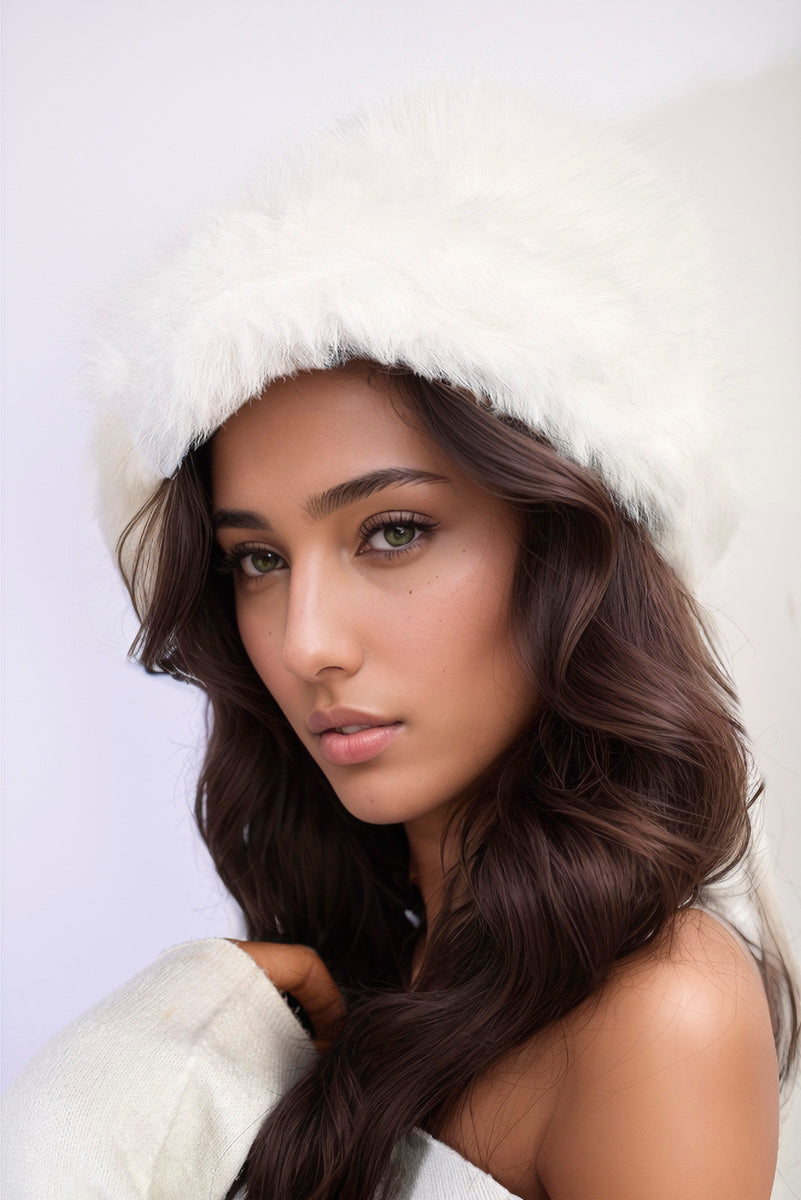 Fluffy Faux Fur Winter Hat