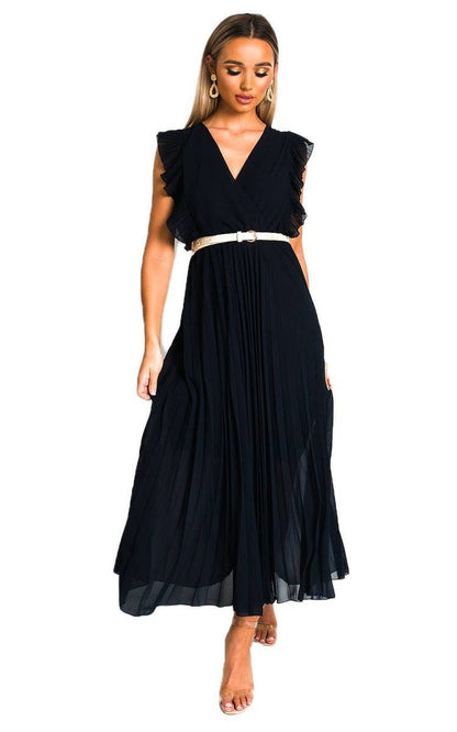 Pleated Maxi Dress