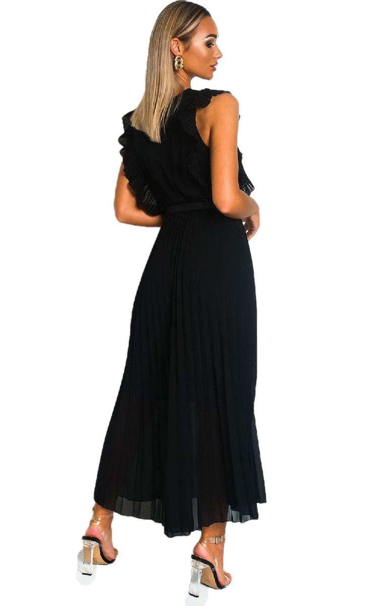 Pleated Maxi Dress