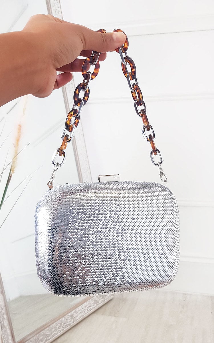 Sequin Embellished Handbag