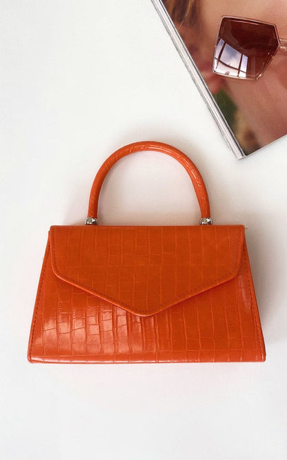 Croc Print Handbag