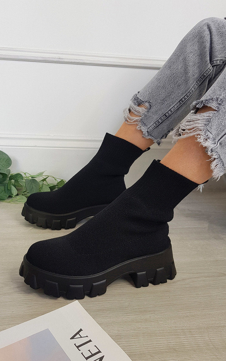 Chunky Sock Boots