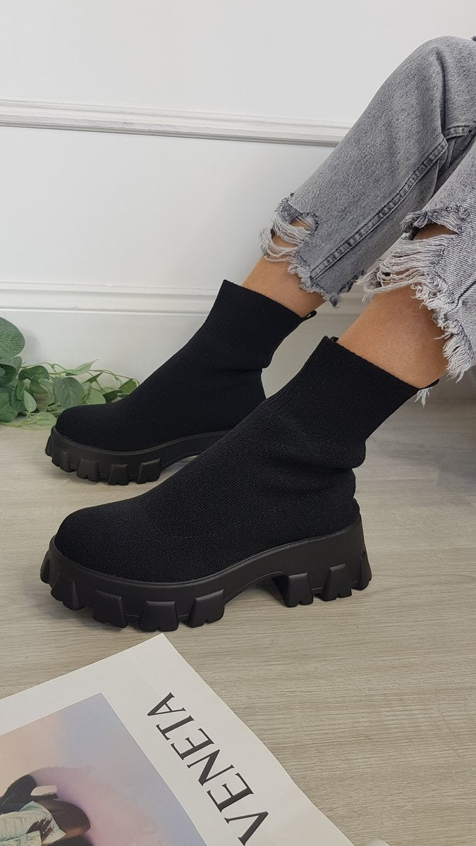 Chunky Sock Boots