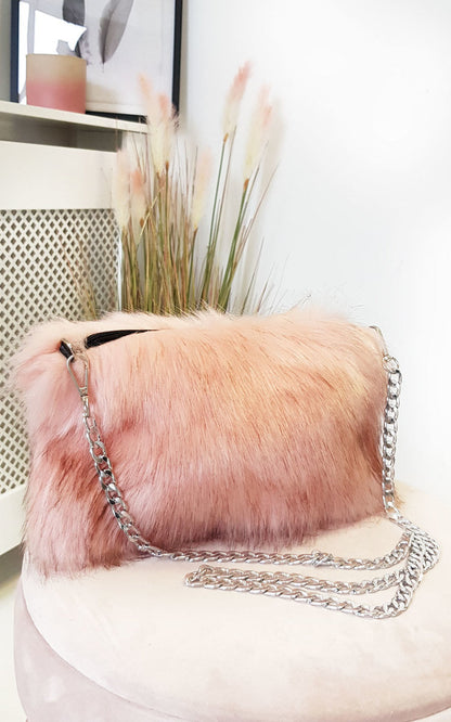 Faux Fur Shoulder Bag