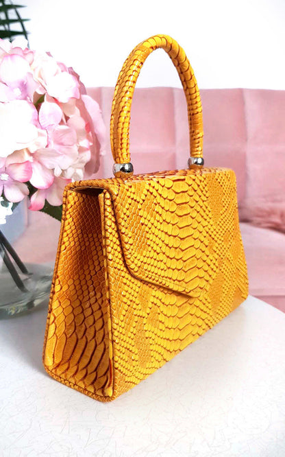 Croc Print Handbag