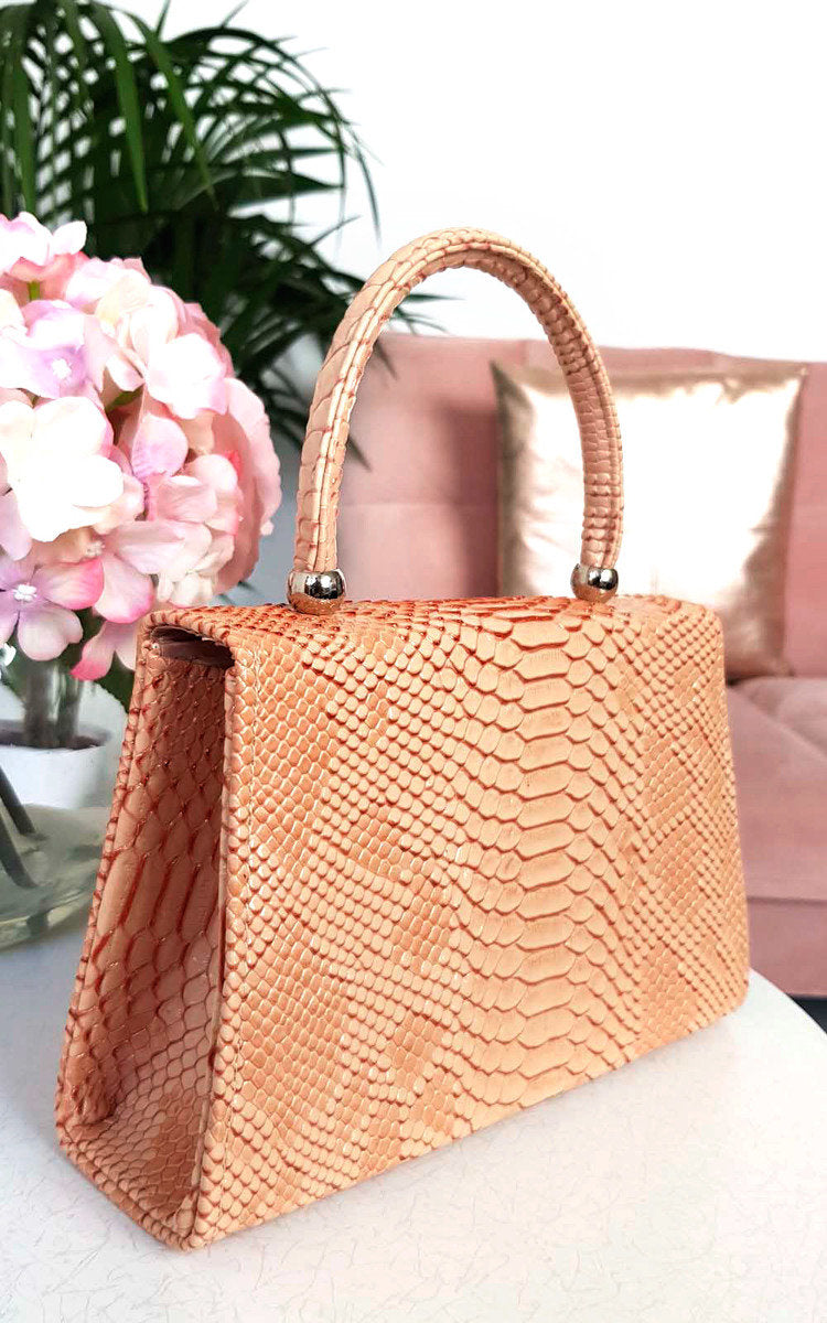 Croc Print Handbag