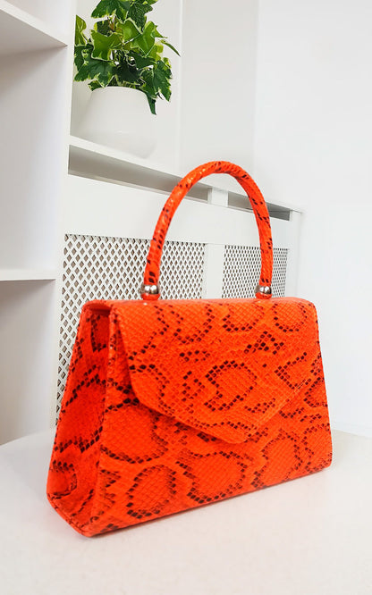 Croc Print Handbag