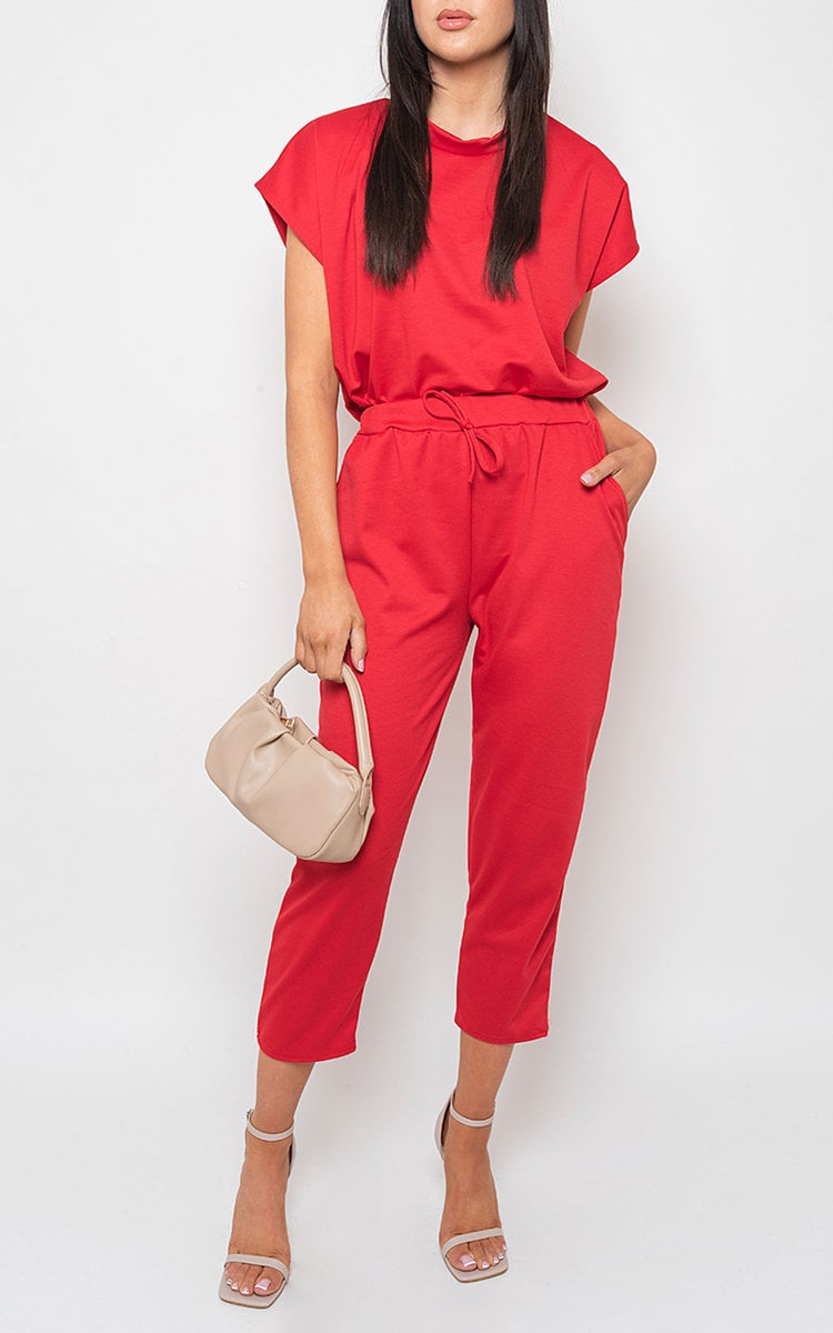 Short Sleeve Boxy Lounge Wear Co-ord Set