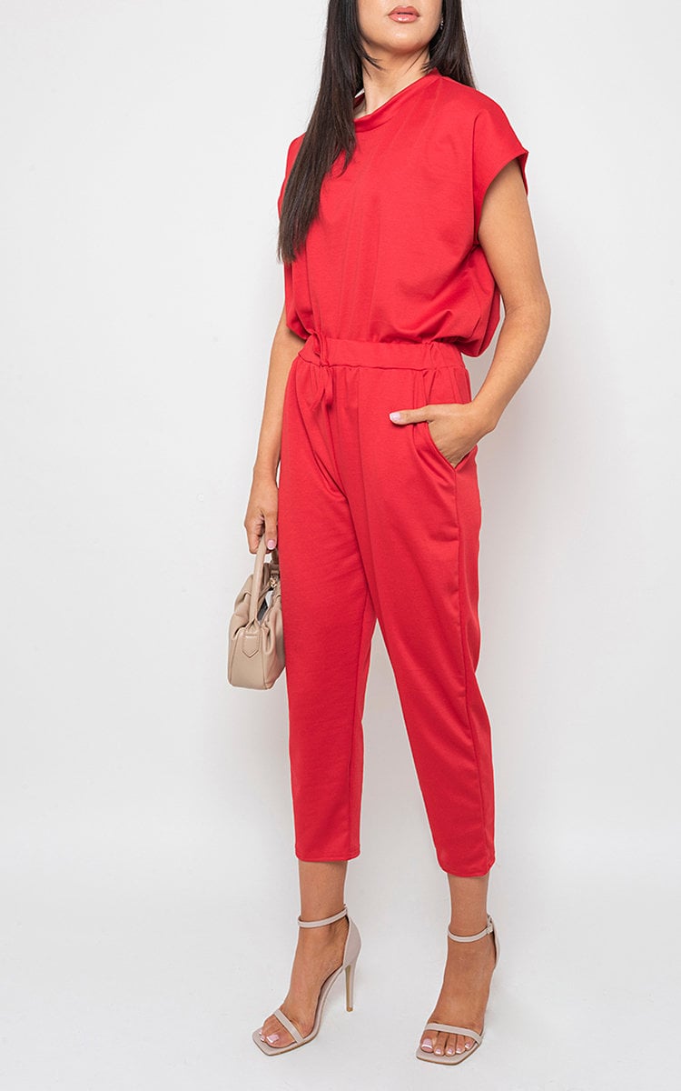 Short Sleeve Boxy Lounge Wear Co-ord Set