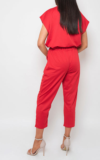 Short Sleeve Boxy Lounge Wear Co-ord Set